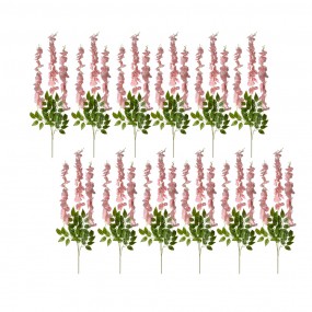 26PL0318LP Artificial Flower Set of 12 110 cm Pink Plastic