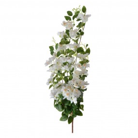 26PL0345W Fleur artificielle 88 cm Blanc Vert Plastique