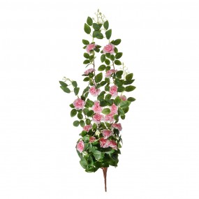 26PL0346P Fleur artificielle 87 cm Rose Vert Plastique