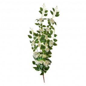 26PL0346W Fleur artificielle 87 cm Blanc Vert Plastique