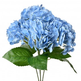 26PL0347BL Artificial Flower Hydrangea 45 cm Blue Plastic