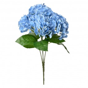 26PL0347BL Fleur artificielle Hortensia 45 cm Bleu Plastique