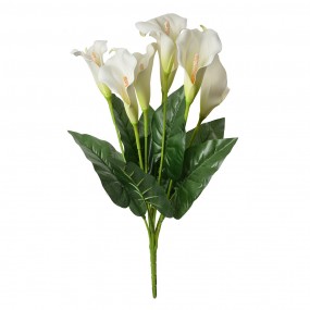 26PL0354 Fleur artificielle 60 cm Blanc Plastique