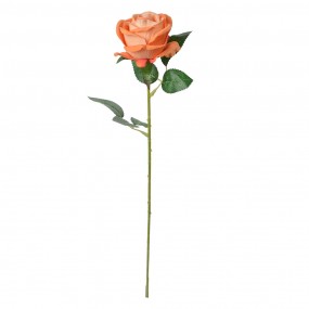 26PL0359O Fleur artificielle Rose 50 cm Orange Plastique