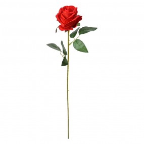 26PL0359R Artificial Flower Rose 50 cm Red Plastic