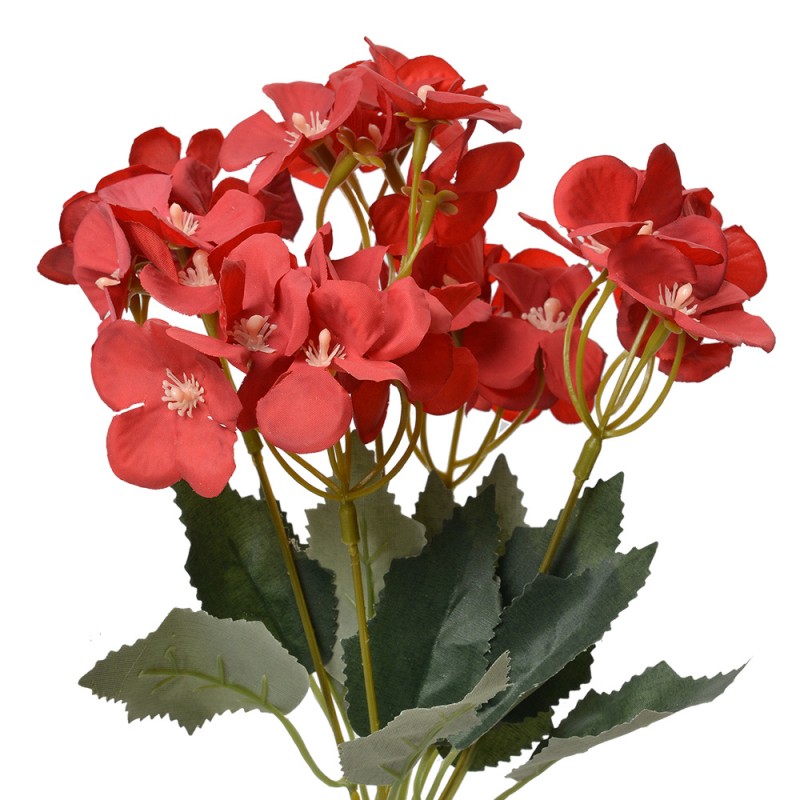 6PL0364R Artificial Flower 30 cm Red Plastic