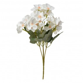 26PL0364W Fleur artificielle 30 cm Blanc Plastique