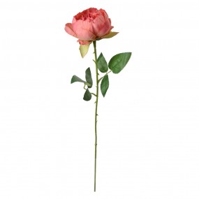 26PL0366DP Artificial Flower Rose 62 cm Pink Plastic