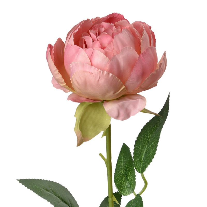 6PL0366P Artificial Flower Rose 62 cm Pink Plastic