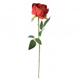 26PL0366R Fleur artificielle Rose 62 cm Rouge Plastique