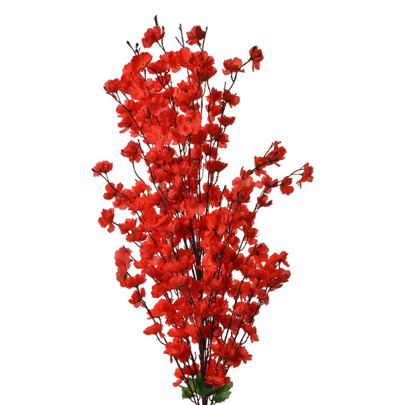 5PL0127R Fleur artificielle 100 cm Rouge Plastique