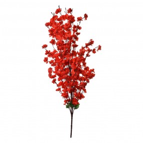 25PL0127R Fleur artificielle 100 cm Rouge Plastique