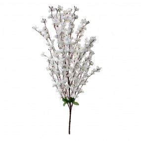 25PL0127W Fleur artificielle 100 cm Blanc Plastique