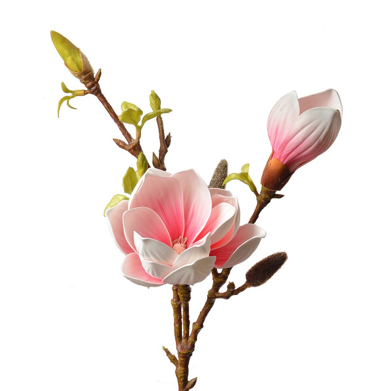 5PL0128P Fiore artificiale 70 cm Rosa Plastica