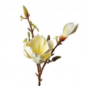 25PL0128Y Fleur artificielle 70 cm Jaune Plastique