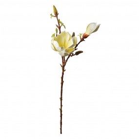 25PL0128Y Fleur artificielle 70 cm Jaune Plastique