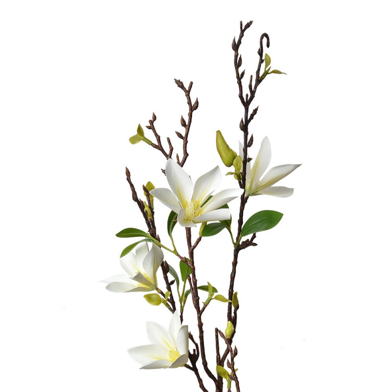 5PL0129W Fiore artificiale 84 cm Bianco Plastica