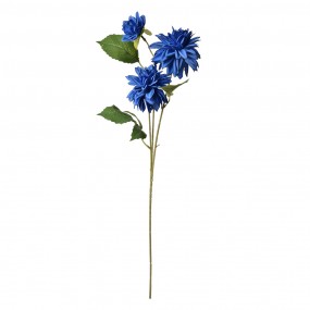 25PL0130BL Fleur artificielle 70 cm Bleu Plastique