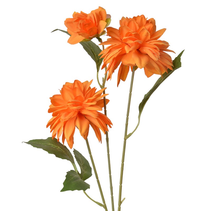 5PL0130O Fleur artificielle 70 cm Orange Plastique