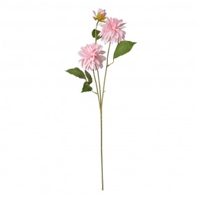 25PL0130P Fleur artificielle 70 cm Rose Plastique