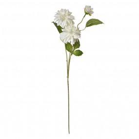 25PL0130W Fleur artificielle 70 cm Blanc Plastique