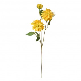 25PL0130Y Fleur artificielle 70 cm Jaune Plastique