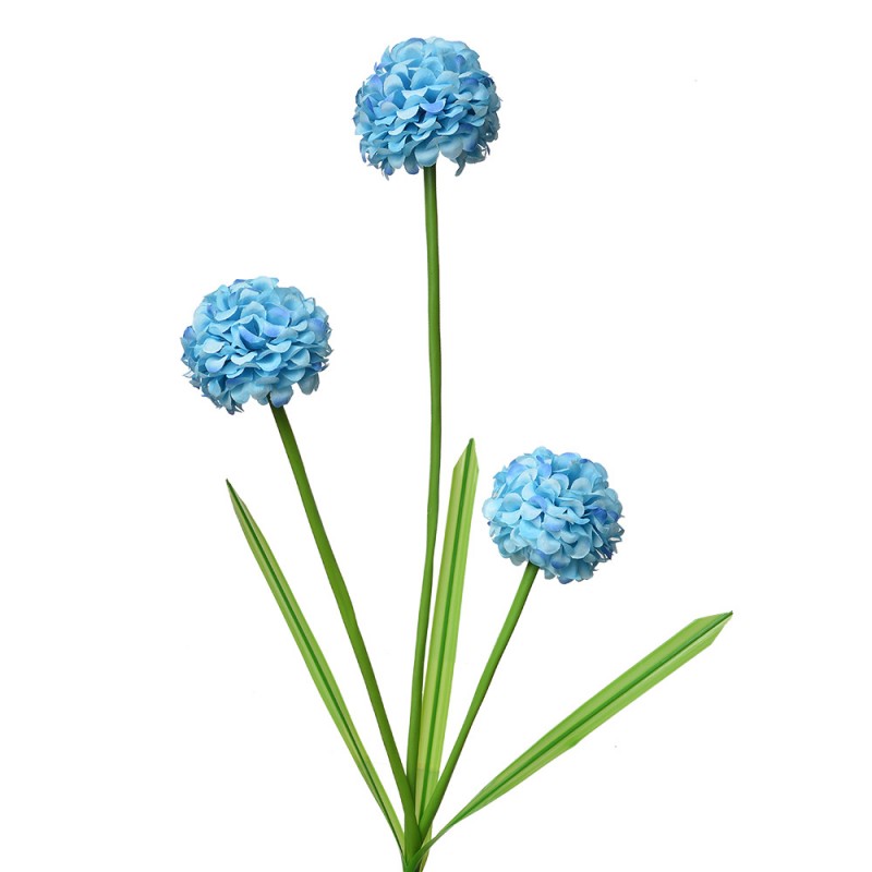 5PL0132BL Fleur artificielle 84 cm Bleu Plastique