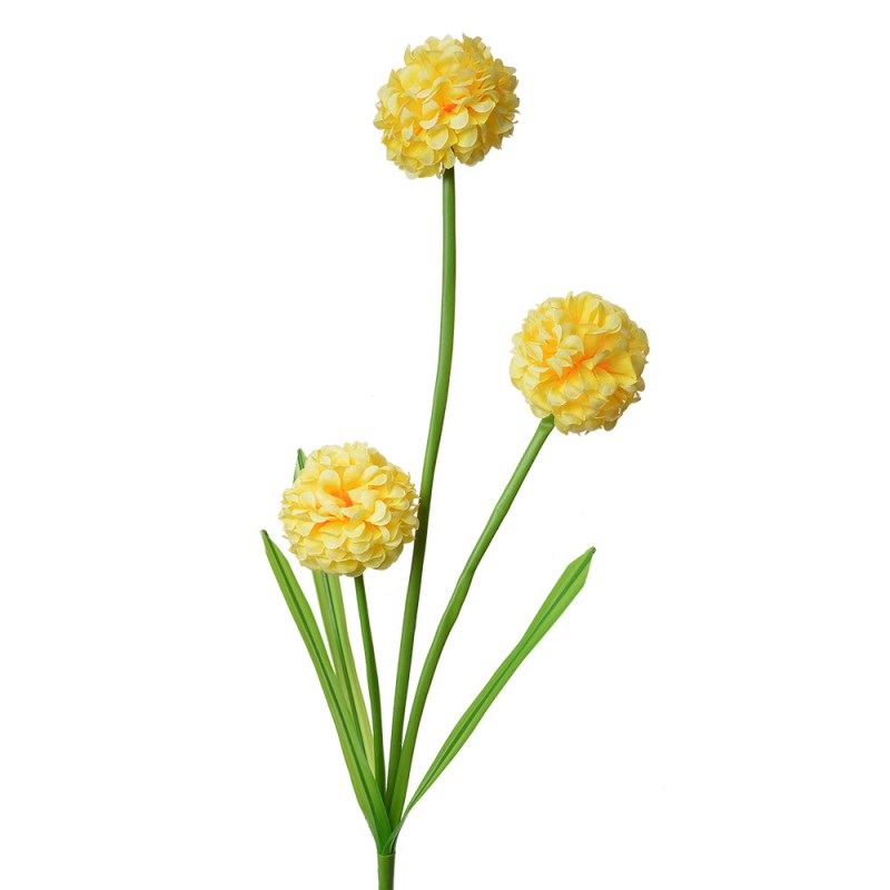 5PL0132Y Fleur artificielle 84 cm Jaune Plastique