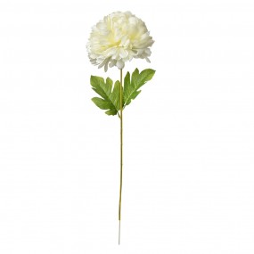 25PL0133W Fleur artificielle 80 cm Blanc Plastique