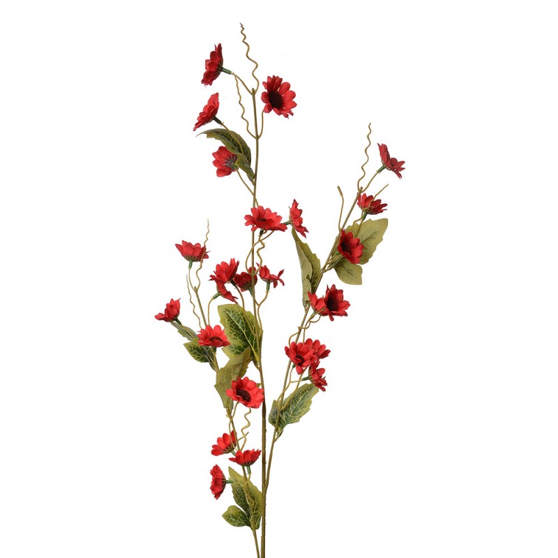 5PL0134BU Fleur artificielle 107 cm Rouge Plastique