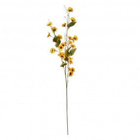 25PL0134Y Fleur artificielle 107 cm Jaune Plastique