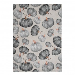 2CSP42-2 Tea Towel  50x70 cm Grey Cotton Pumpkin