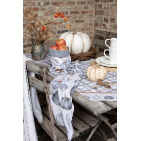 2CSP42-2 Asciugamani da cucina 50x70 cm Grigio Cotone Zucca