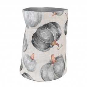 2CSP50 Bread Basket Ø 15x16 cm Grey Cotton Pumpkin