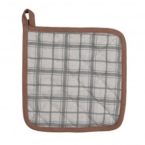 2CSP45 Pot Holder 20x20 cm Grey Cotton Pumpkin Square