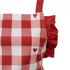 2LVT41K Kids' Apron 56x48 cm White Red Cotton Hearts