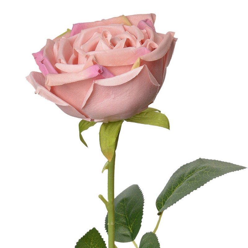 6PL0369P Artificial Flower Rose 61 cm Pink Plastic