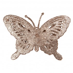 265796 Dekorationsfigur Schmetterling 12x2x9 cm Kupferfarbig Kunststoff