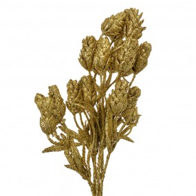 265803 Kunstblume 35 cm Goldfarbig Kunststoff