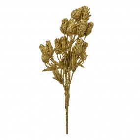 265803 Artificial Flower 35 cm Gold colored Plastic