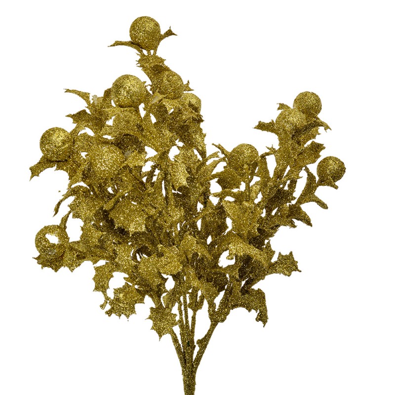 65810 Artificial Flower 35 cm Gold colored Plastic