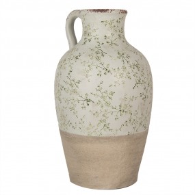 26CE1926 Brocca decorativa Ø 30x50 cm Verde Ceramica Fiori