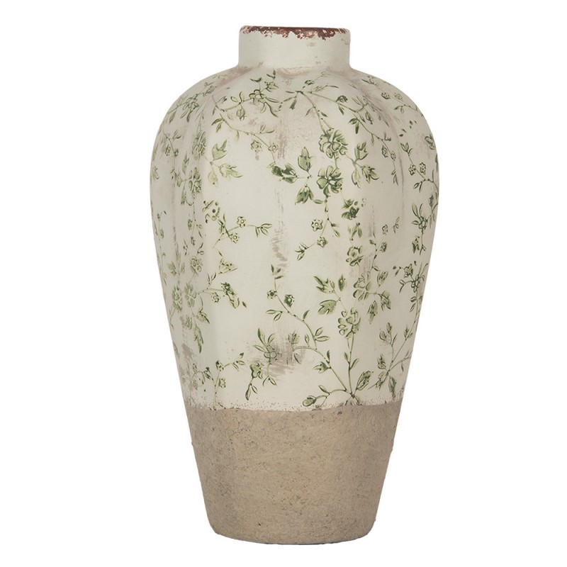 6CE1936S Vase Ø 17x29 cm Grün Keramik Blumen