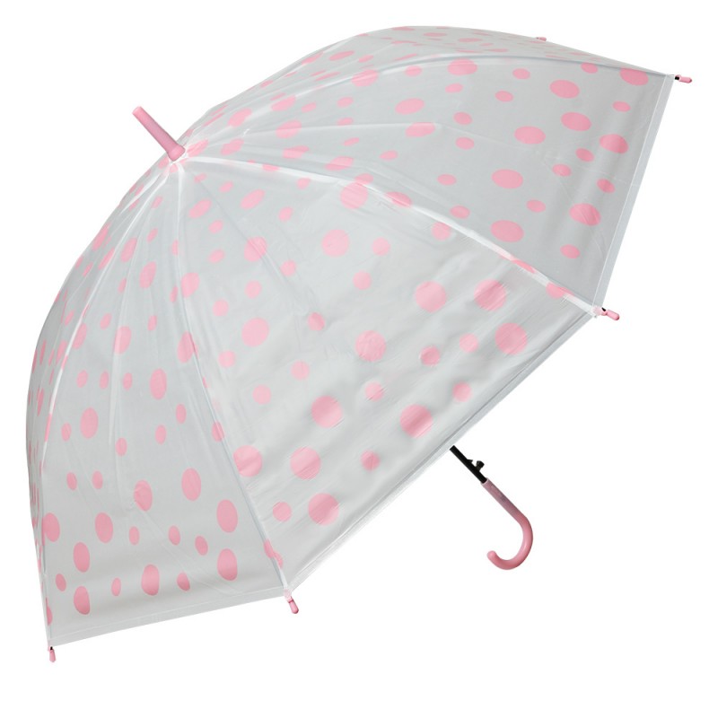 JZCUM0021P Kinderregenschirm Ø 88x71 cm Rosa Weiß Kunststoff Regenschirm für Kinder