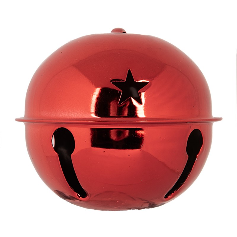 6Y5726L Christmas Ornament Bell Ø 14x12 cm Red Metal