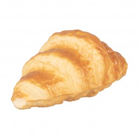 265976 Decoratie Croissant 13x7x5 cm Bruin Kunststof