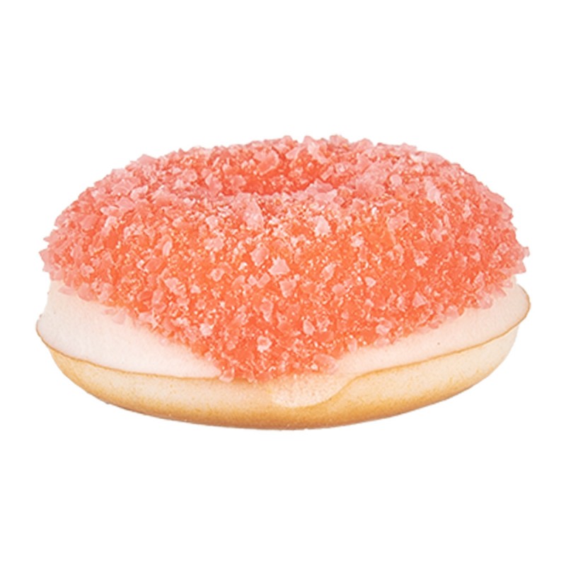 65980P Decoratie Donut Ø 6x2 cm Rood Kunststof