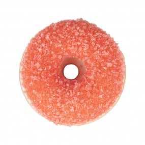 265980P Decoratie Donut Ø 6x2 cm Rood Kunststof