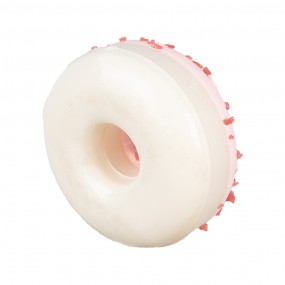 265981 Decoratie Donut Ø 8x3 cm Roze Kunststof