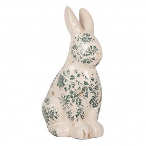 26CE1955L Decorative Figurine Rabbit 16x12x28 cm Beige Ceramic